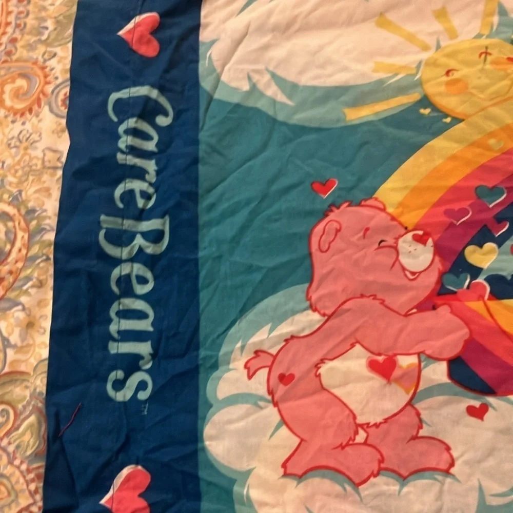 Care Bears vintage standard pillow care rainbow trail Catch Some Fun